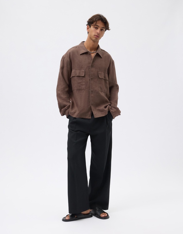 AERE - Alfie LS Linen Shirt