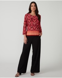 Stella - Pink Cherry Blossom Tunic Top