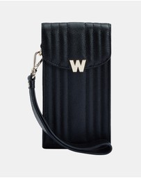 Wolf - Wolf Mimi Phone Case with Wristlet & Lanyard Black