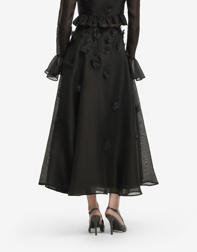 LEO LIN - Leila Petal Midi Skirt
