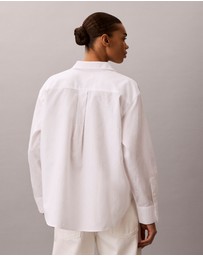 Calvin Klein Jeans - Cotton Poplin Jacquard Relaxed Shirt