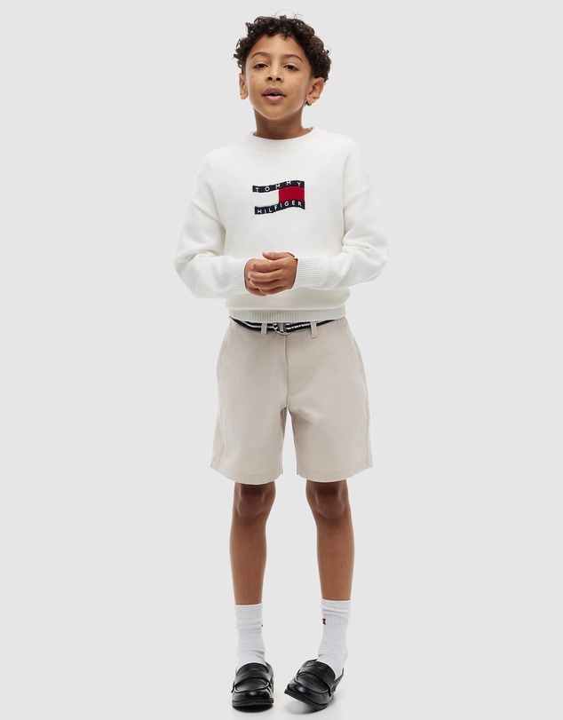 Tommy Hilfiger - Essential Signature Belt Loose Chino Shorts - Teens