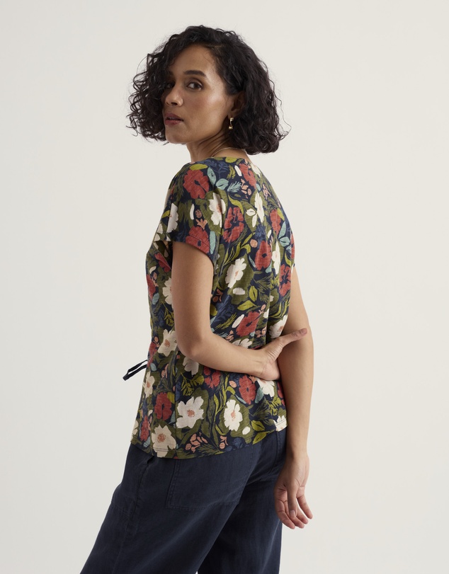 Seasalt - Studio Glass V-neck Jersey Top