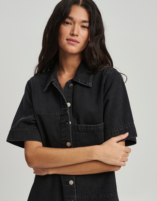 ST MRLO - Denim Shirt Dress