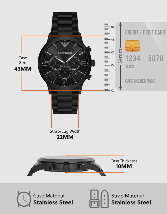 Emporio Armani - Emporio Armani Black Watch AR11349