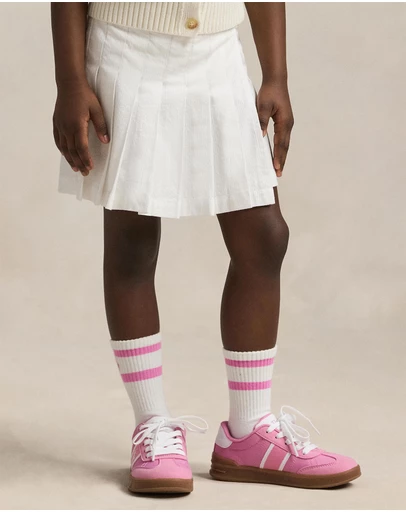 Polo Ralph Lauren - Pleated Cotton Seersucker Wrap Skort - ICONIC EXCLUSIVE (2YRS-6.5YRS)