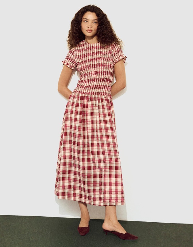 MINKPINK - Anouk Shirred Midi Dress