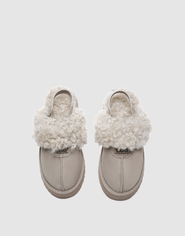 EVERAU - Australian Shepherd Ugg Waffle Curly Platform Cow Suede Upper House Shoes