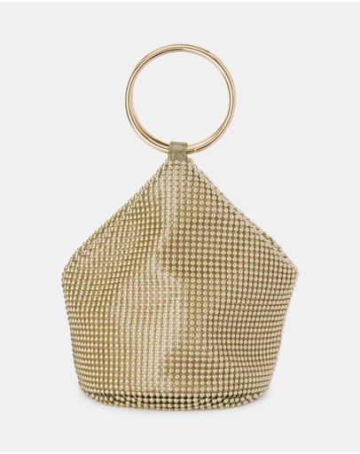 Olga Berg - Bianca Ball Mesh Handle Bag