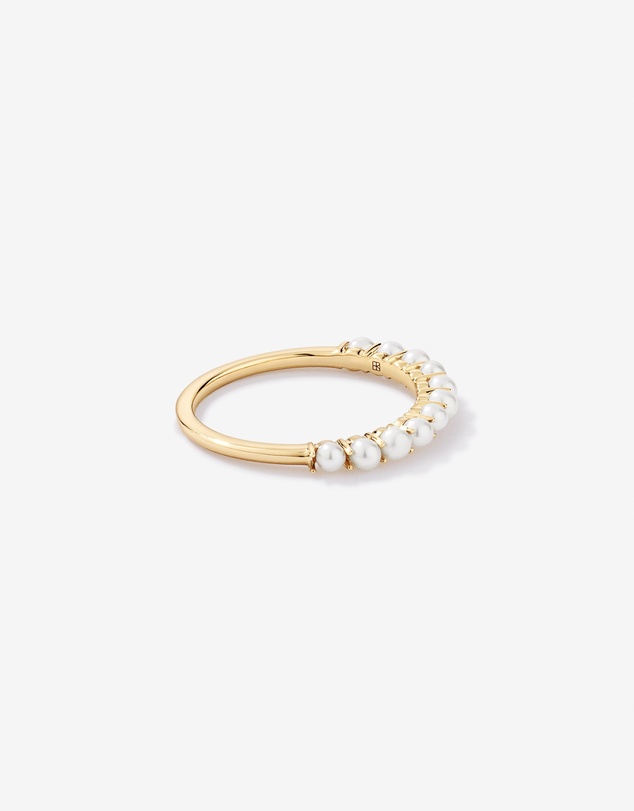 Michael Hill - Cultured Freshwater Pearl Band Ring in 10kt Gold