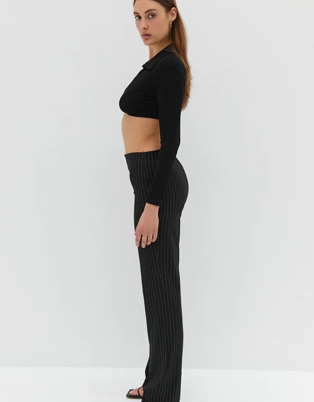 Style Addict - Antonio Crop Top - Black