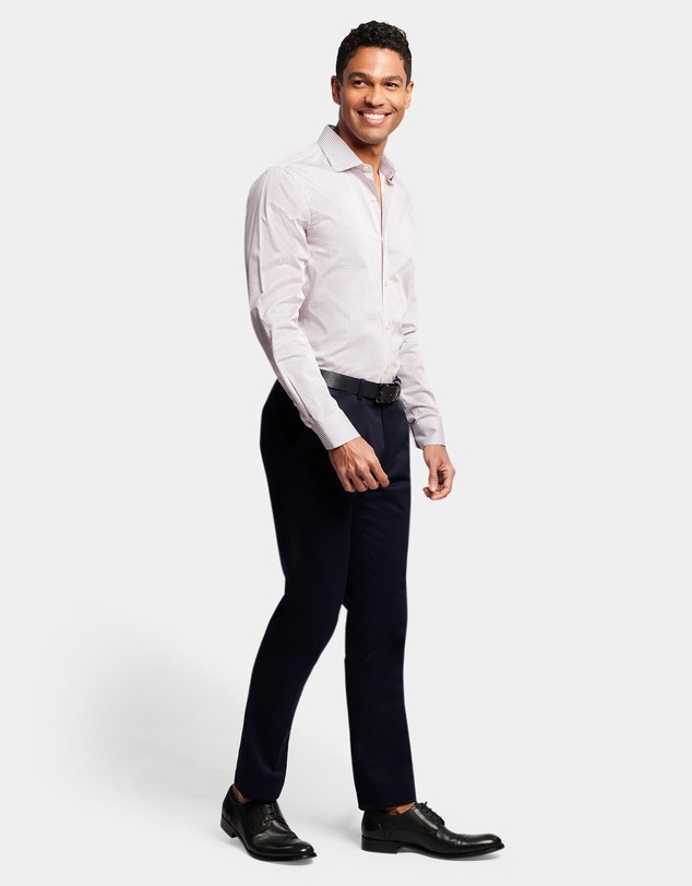 Brooksfield - Geo Print Slim Fit Dress Shirt