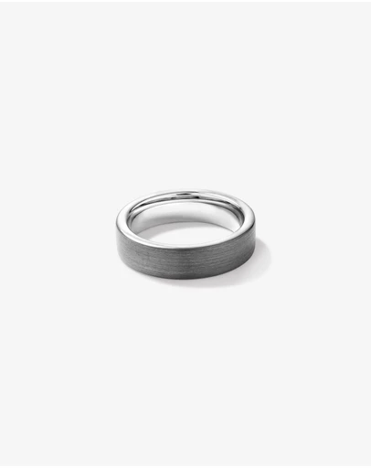 Michael Hill - 6mm Brushed Flat Wedding Band in Tungsten