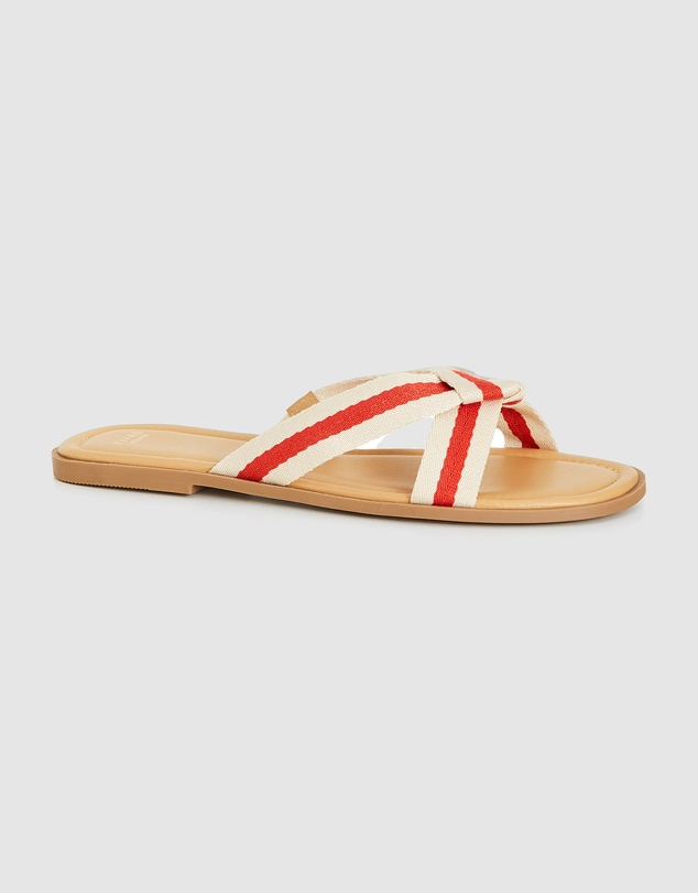 EXTRA WIDE FIT Colbie Canvas Sandal by EVANS Online | THE ICONIC | Australia
