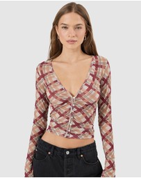 Rolla's - Field Lines Long Sleeve Top