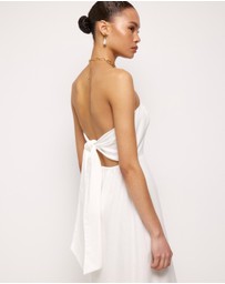 AERE - Adria Broderie Midi Dress