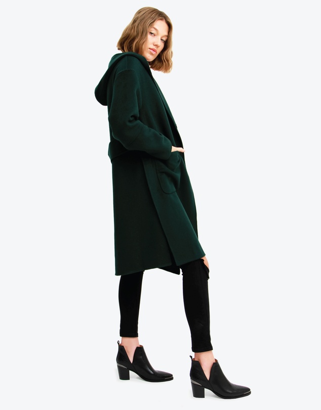 Belle & Bloom - Walk This Way Wool Blend Hooded Coat
