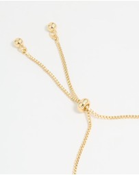 Lovisa - Gold Plated Cubic Zirconia Double Butterfly Toggle Bracelet