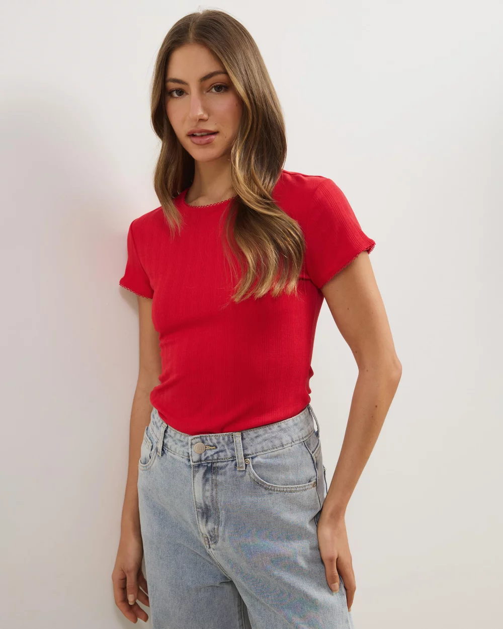 Atmos&Here Darcie Pointelle Baby Tee