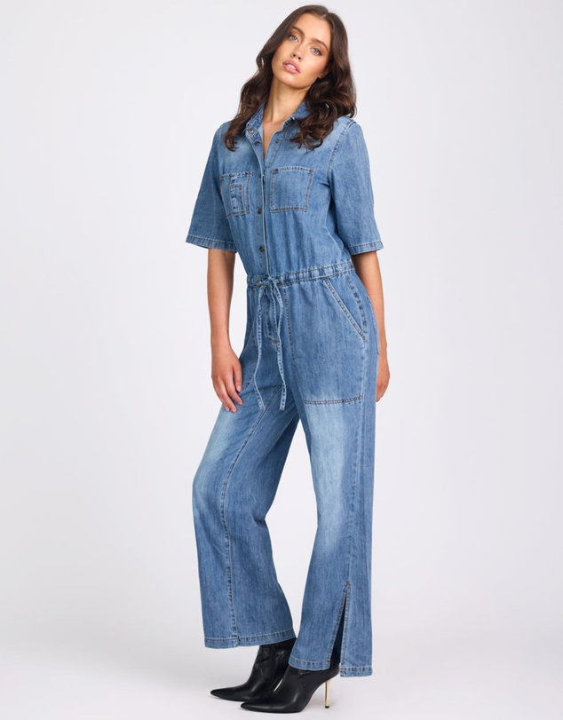 ONE TEASPOON - Veronica Denim Jumpsuit - Westland Blue