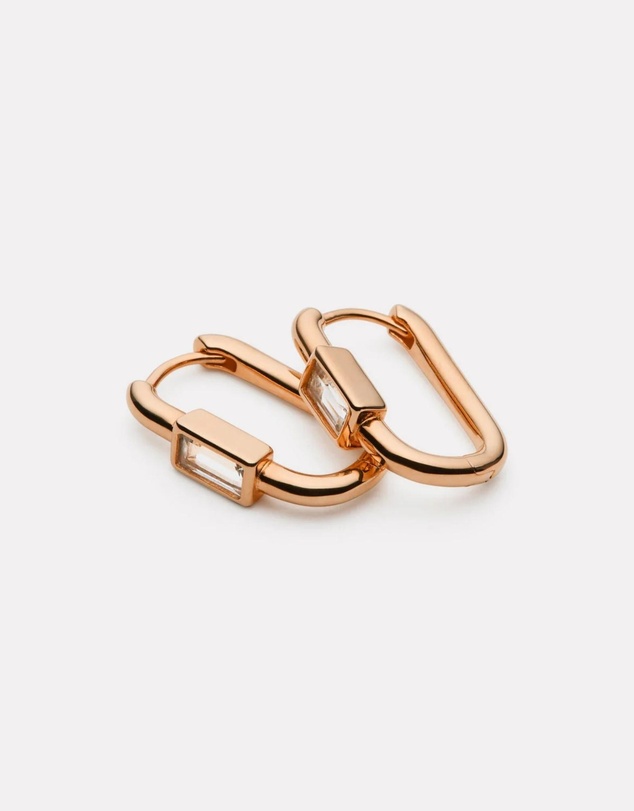 Najo - Skye Rose Gold Cubic Zirconia Earring