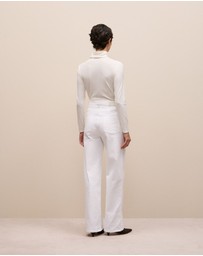 Trenery - Soft Rib Rollneck in Marshmallow
