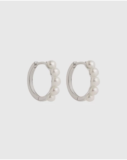 Najo - Mermaid Silver Pearl Earring