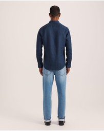 SABA - Anderson Long Sleeve Classic Linen Shirt