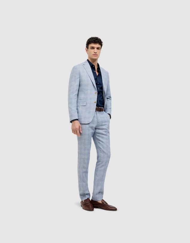 Politix - Windowpane Check Tailored Jacket