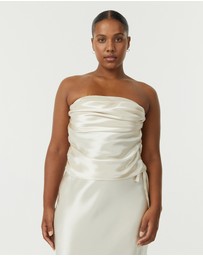 Third Form - Satin Drape Bustier