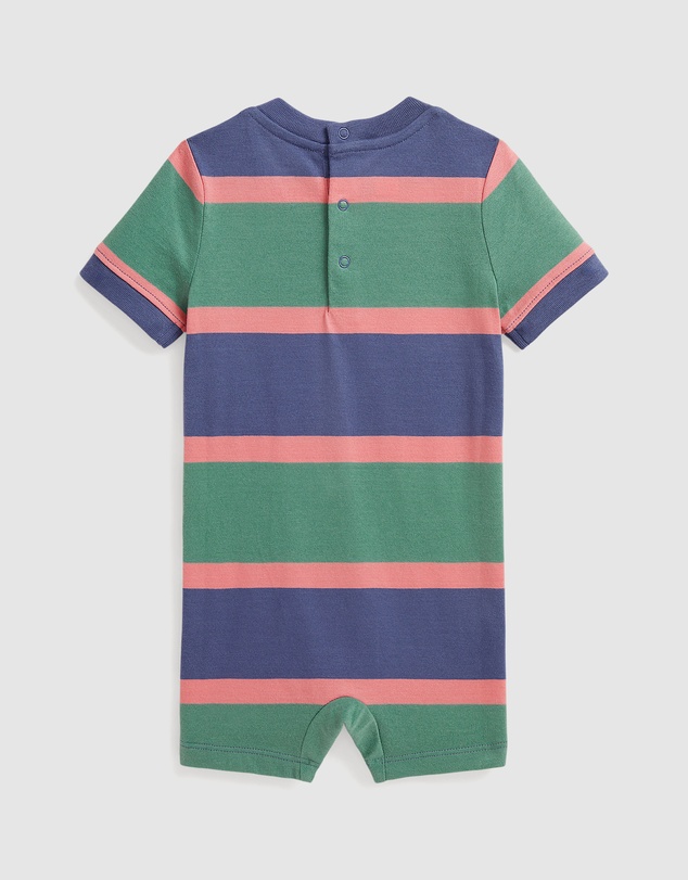 Polo Ralph Lauren - Striped Cotton Jersey Shortalls - ICONIC EXCLUSIVE - Babies