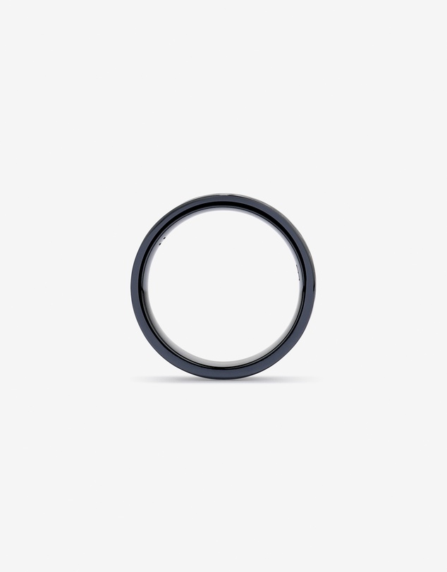 Michael Hill - 7mm Patterned Wedding Band in Black Titanium