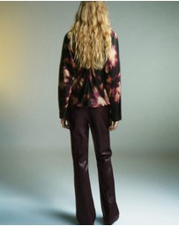 M.N.G - Tie-Dye Turtleneck Blouse