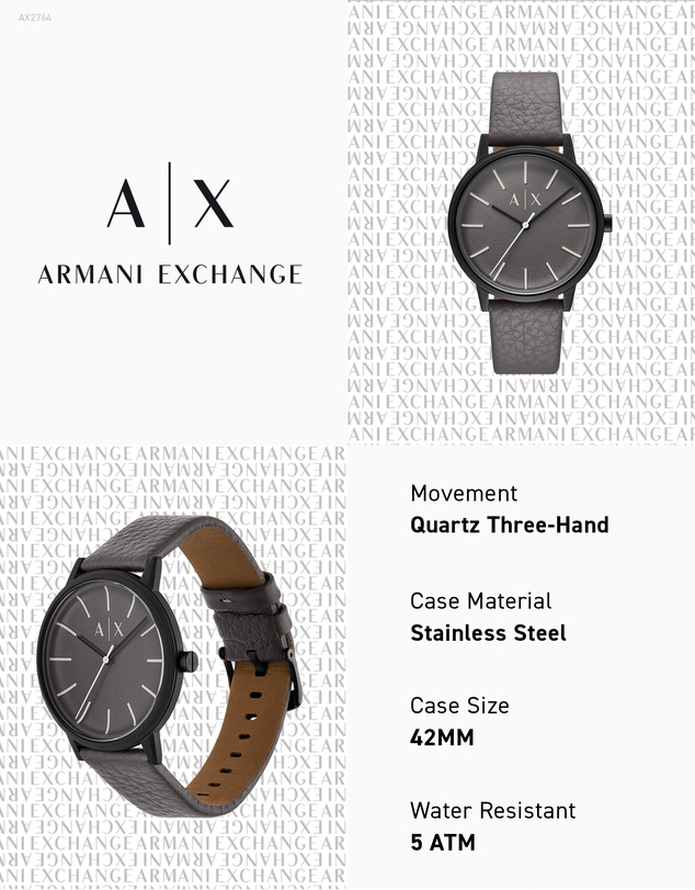 Armani Exchange - Grey Analogue Watch