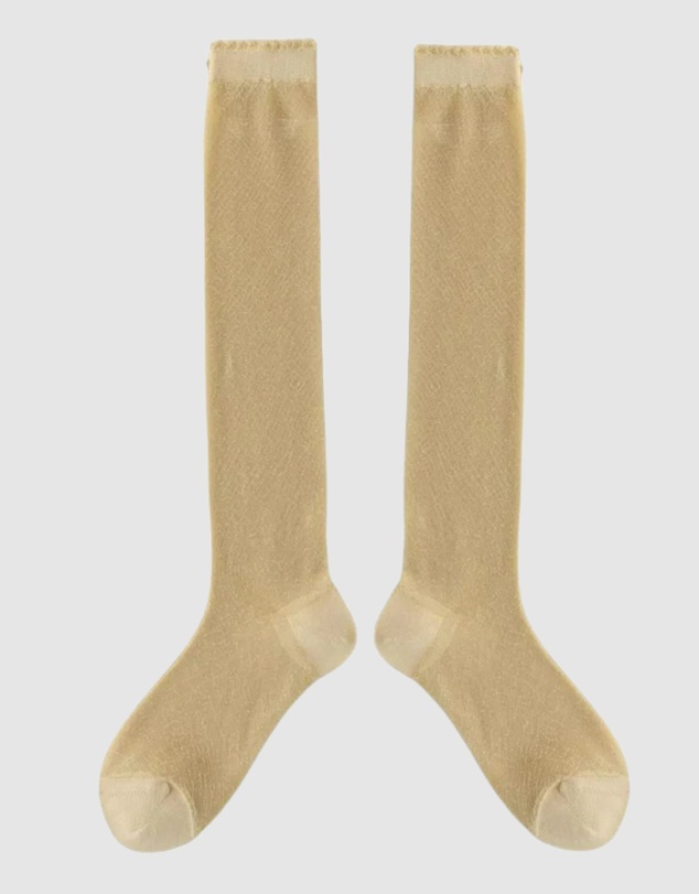 High Heel Jungle - Sheer Magic Knee Sock Gold