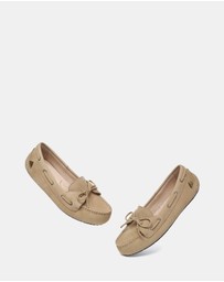 EVERAU - EverAU Ugg Monty Cow Leather Upper Loafer Oxfords Flats