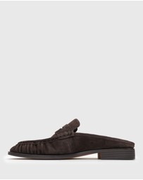 Betts - Harlow Leather Mule Loafers