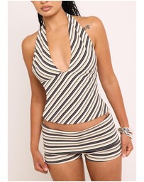 Insight - Danni Stripe Halter Top