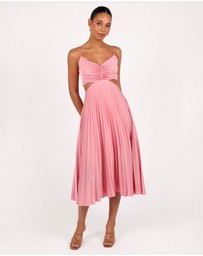 Petal & Pup - Niamh Midi Dress - Poppy Pink