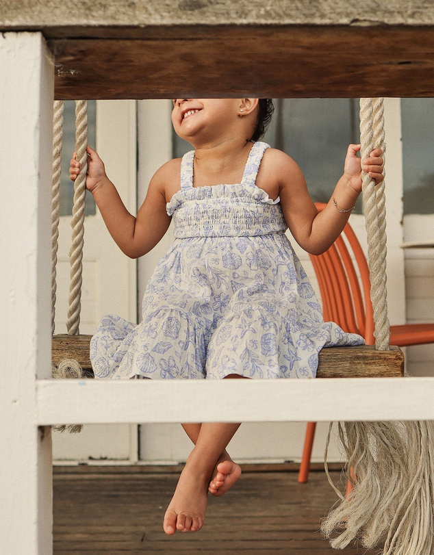 Kynd Baby - Shirred Dress in Coconut