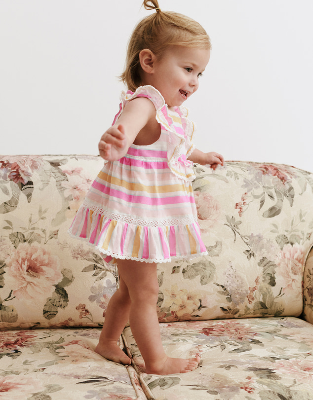 Country Road - Sleeveless Print Romper Dress