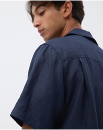AERE - Kian Linen Camp Collar Shirt