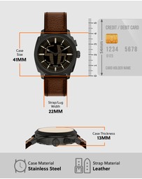 Fossil - Machine Brown Analogue-Digital Watch