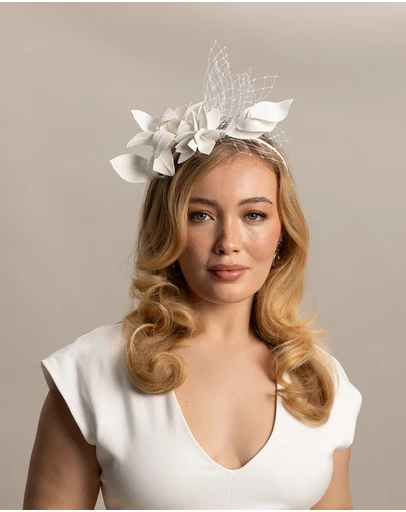 Morgan & Taylor - Dulcie Headpiece in White