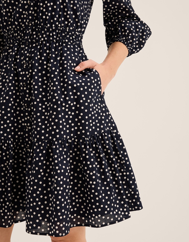 Review - Ditzy Dot Mini Dress