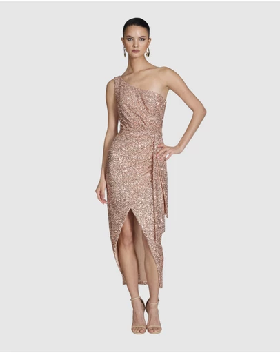 Romance by Honey and Beau - Gaia One Shoulder Dress