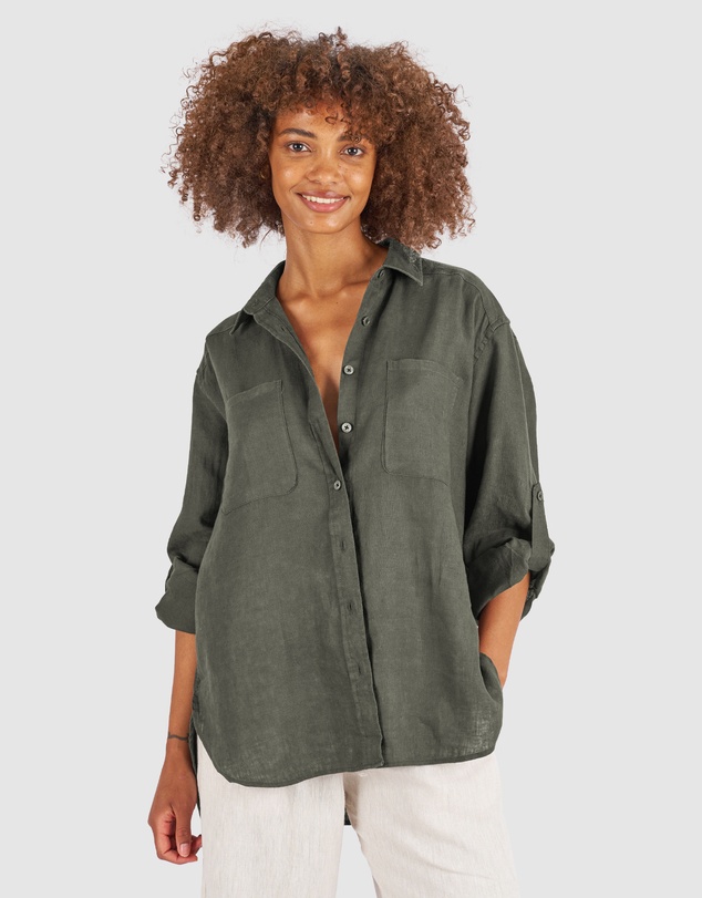 CAMIXA - Luna Oversize Linen Shirt