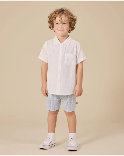 Goldie + Ace - Sailor Stripe Noah Shorts - Babies-Kids