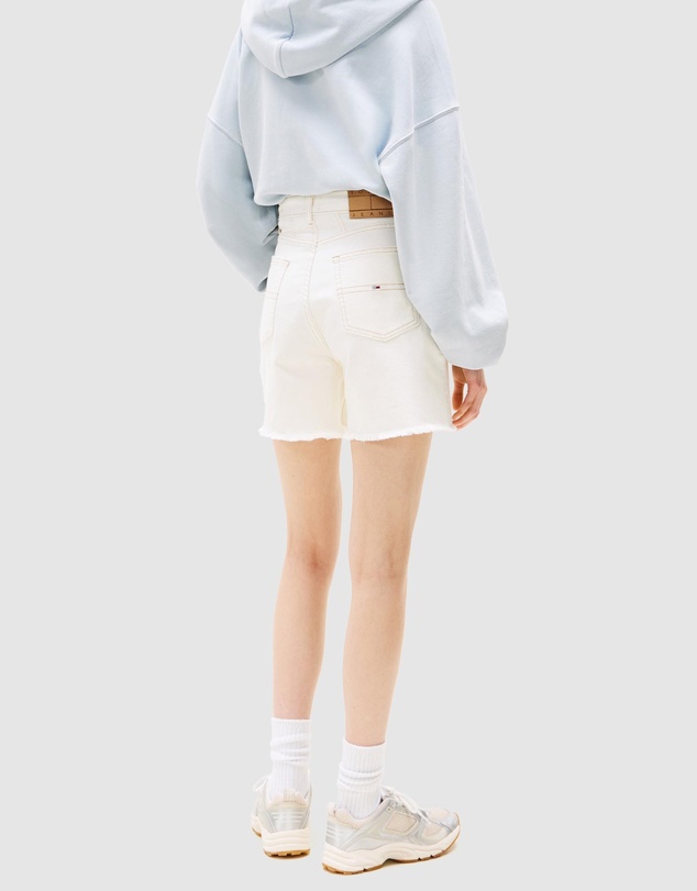 Tommy Jeans - Raw Hem Regular Denim Mom Shorts
