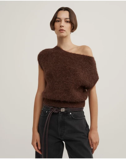 Witchery - Asymmetric Fluffy Top